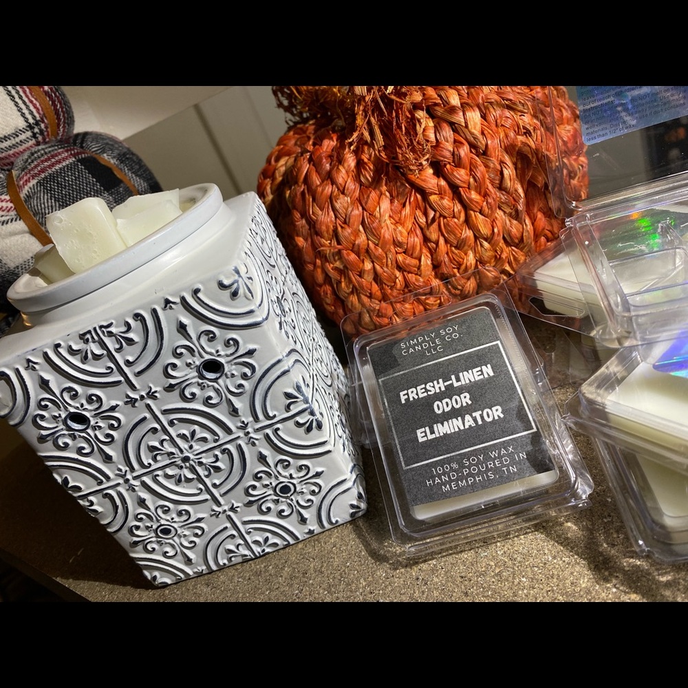 Fresh linen odor eliminator wax melt